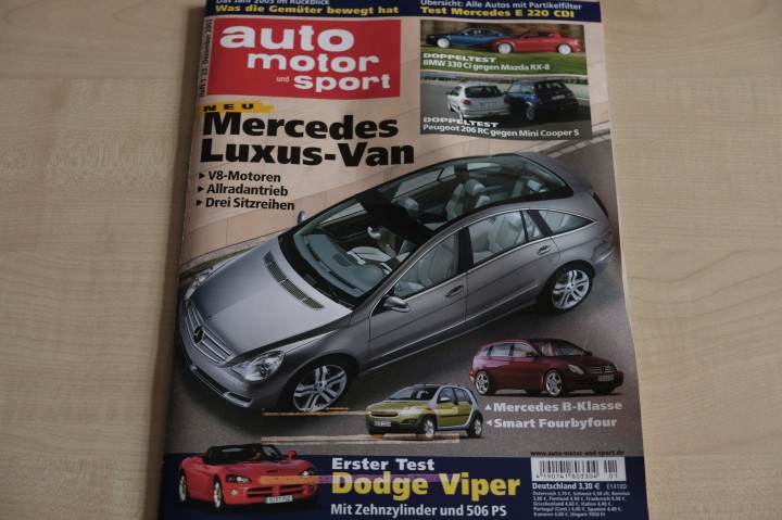 Deckblatt Auto Motor und Sport (01/2003)